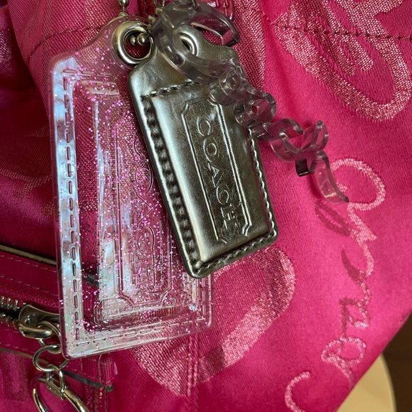 COACH Poppy Story Patch Bella Graffiti Glam Pink - Picture 2 of 12